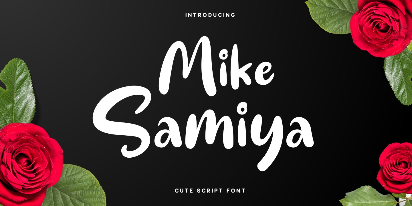 Beispiel einer Mike Samiya-Schriftart